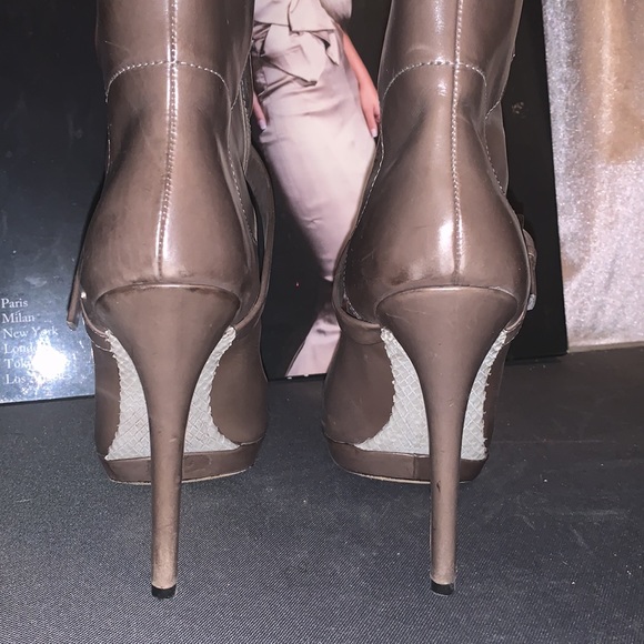 Beautiful Designer Thigh High Genuine Leather Boots/Sole Brown, Size 10/41. - Picture 5 of 15